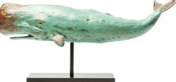 Figurka Dekoracyjna Whale Base 77x39 Cm Zielona