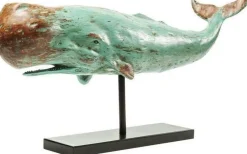 Figurka Dekoracyjna Whale Base 77x39 Cm Zielona
