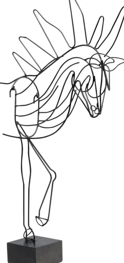 Figurka Dekoracyjna Wire Horse 32x51 Cm Czarna