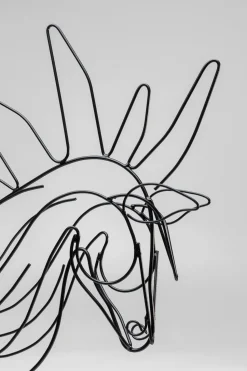 Figurka Dekoracyjna Wire Horse 32x51 Cm Czarna