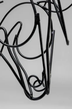 Figurka Dekoracyjna Wire Horse 32x51 Cm Czarna