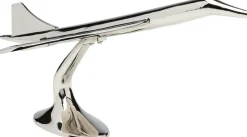 Figurka Dekoracyjna Z Aluminium Samolot Concorde 59x28 Cm