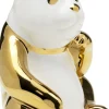 Figurka Dekoracyjna Złota Panda 14x19 Cm