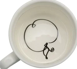 Filiżanka Ze Spodkiem Porcelana Ręcznie Malowana 160 Ml Jabłko
