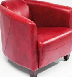 Fotel Cigar Lounge 72x70 Cm Czerwony