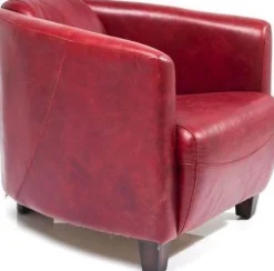 Fotel Cigar Lounge 72x70 Cm Czerwony