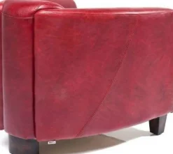 Fotel Cigar Lounge 72x70 Cm Czerwony