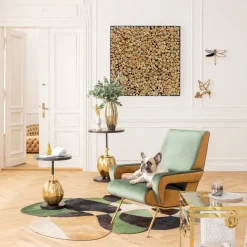 Fotel Luna High 74x93 Cm Zielony