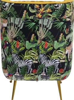 Fotel Nonna Jungle 75x102 Cm Kolorowy - Siedzisko Musztardowe