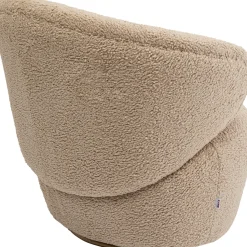 Fotel Obrotowy Carella 82x75 Cm Beżowy