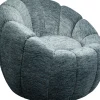 Fotel Obrotowy Nowoczesny Niebieski Do Salonu 86x72 Cm