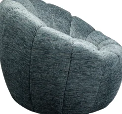 Fotel Obrotowy Nowoczesny Niebieski Do Salonu 86x72 Cm