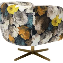 Fotel Obrotowy Peony Yellow 81x70 Cm