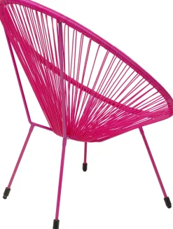 Fotel Ogrodowy Różowy żyłkowy 73x85 Cm