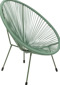 Fotel Ogrodowy Zielony żyłkowy 73x85 Cm