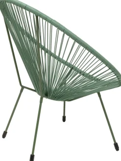 Fotel Ogrodowy Zielony żyłkowy 73x85 Cm