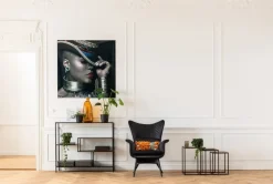 Fotel Tudor Velvet 78x100 Cm Czarny