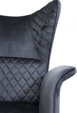 Fotel Tudor Velvet 78x100 Cm Czarny