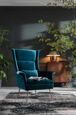 Fotel Vegas Forever Bluegreen 89x115 Cm Turkusowy