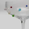 Kieliszek Do Koktajli Szklany Z Kolorowymi Detalami 340 Ml