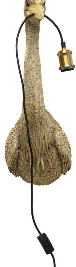 Kinkiet Heron 26x62 Cm Złoty