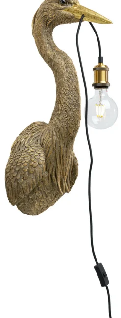 Kinkiet Heron 26x62 Cm Złoty