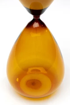 Klepsydra Szklana Bursztynowa Ø14x36 Cm