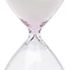 Klepsydra Szklana Transparentna I Różowa Ø7x17 Cm