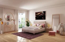 Łóżko Benito Star 160x200 Cm Kremowe