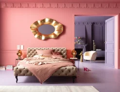 Łóżko Desire Velvet 160x200 Cm Ecru