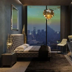 Łóżko Desire 180x200 Cm Wysokie Szare