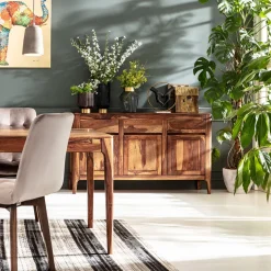 Komoda Brooklyn 145x85 Cm Jasnobrązowa