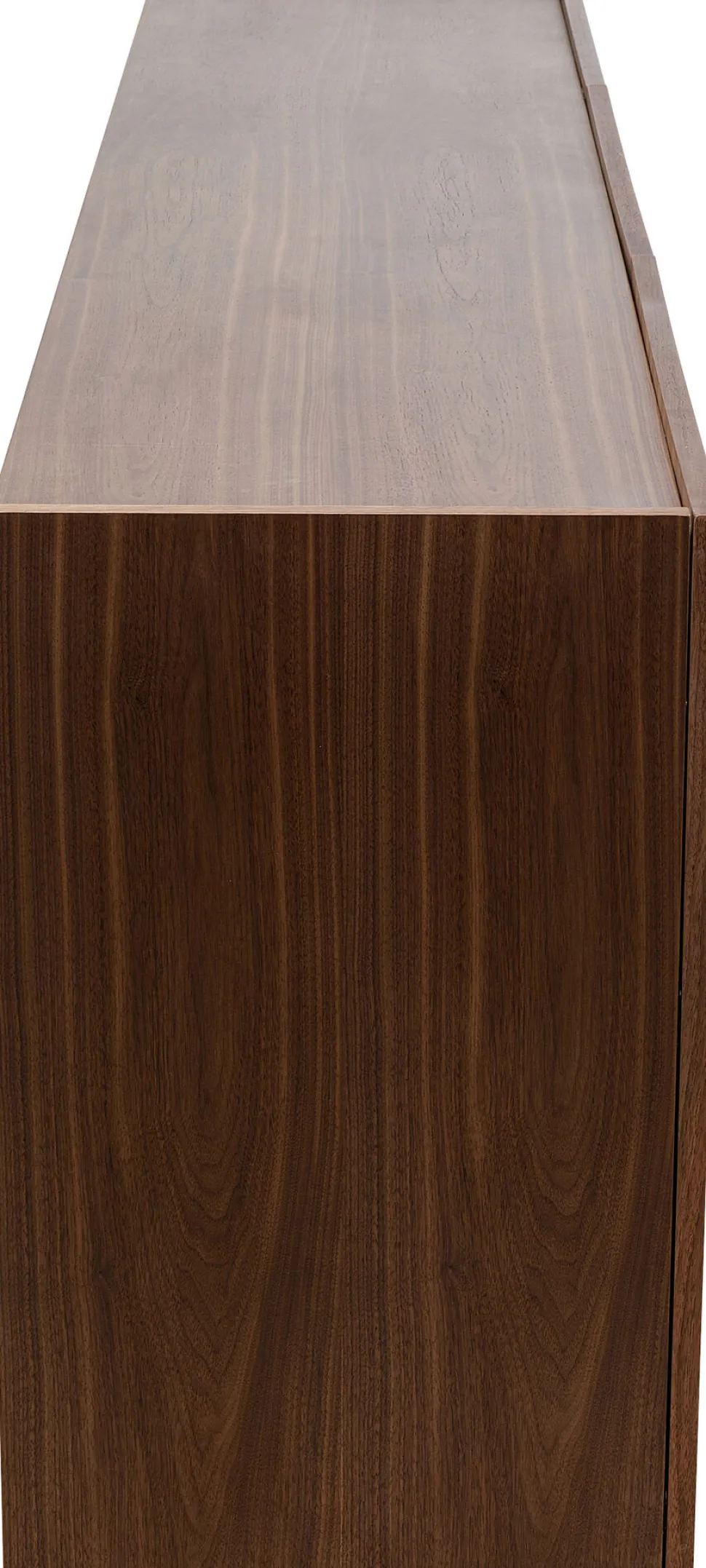 Komoda Brązowa Fornirowana 3-drzwiowa 200x76 Cm