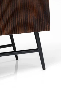 Komoda Catalina 160x86 Cm Drewno Mango Ciemnobrązowe - Blat Marmur