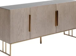 Komoda Cesaro 160x75 Cm Naturalna - Blat Ceramika