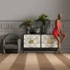 Komoda Credenza 150x80 Cm Czarna