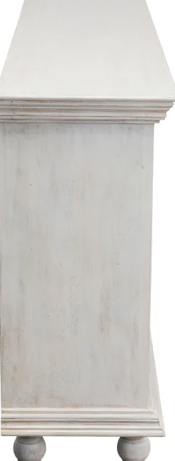 Komoda 4-drzwiowa Z Drewna Mango Front Kolorowy 180x95 Cm