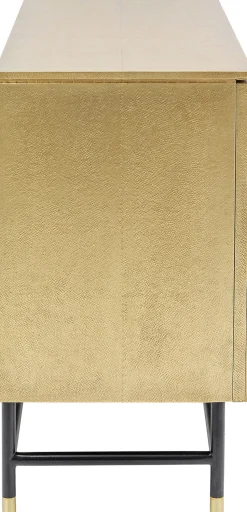 Komoda Dwudrzwiowa Złota Glamour 123x87 Cm