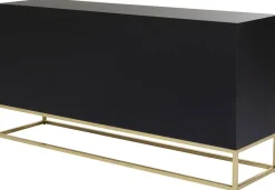 Komoda Electro 160x80 Cm Czarno-biała