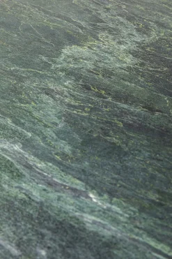 Komoda Goldie 160x86 Cm Drewno Mango Złota - Blat Zielony Marmur