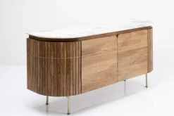 Komoda Grace 160x78 Cm Drewno Mango - Blat Marmur