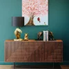 Komoda Grooves 164x79 Cm Brązowa Mango