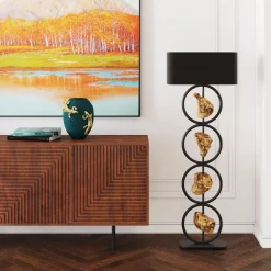 Komoda Grooves 164x79 Cm Brązowa Mango
