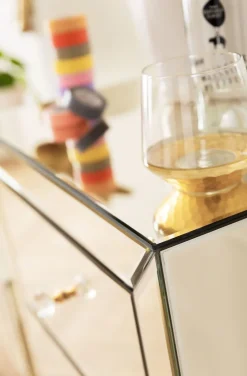 Komoda Luxury Gold 5 49x110 Cm Szampańska