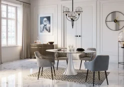 Komoda Luxury Push 141x77 Cm Szara