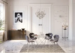 Komoda Luxury Push 141x77 Cm Szara