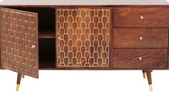 Komoda Muskat 145x75 Cm Brązowa