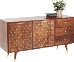 Komoda Muskat 145x75 Cm Brązowa