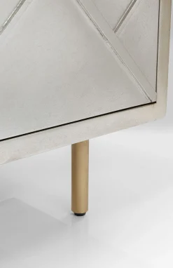 Komoda Venice Triangle 180x64 Cm Srebrno Złota