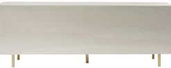 Komoda Venice Triangle 180x64 Cm Srebrno Złota